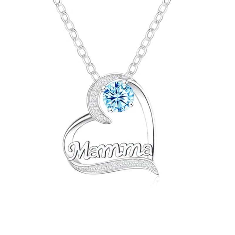 GUOYU Collana Cuore Diamante