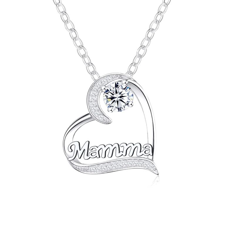 GUOYU Collana Mamma Argento