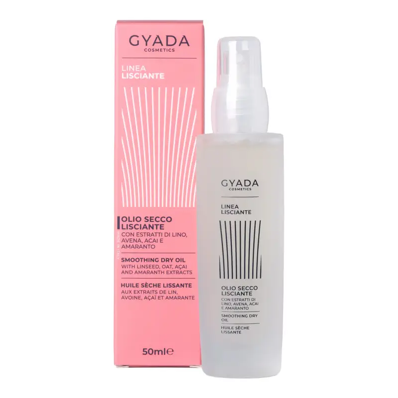 Gyada Cosmetics Linea Lisciante Olio Secco Lisciante 50ml - Olio Capelli Styling & Finish
