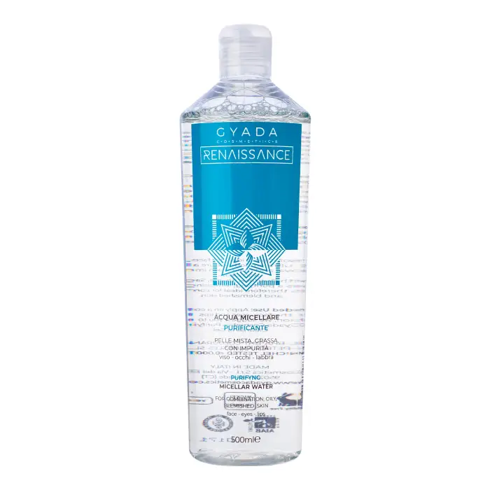 Gyada Cosmetics Renaissance Acqua Micellare Purificante 500ml - Acqua detergente viso