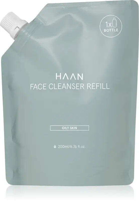 Haan Skin care gel detergente viso per pelli grasse ricarica 200 ml