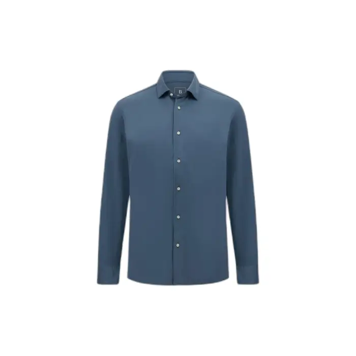 Hackett Camicia a maniche lunghe lavata Garment Dye Bleu