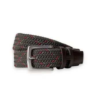 Hackett London per ragazzo HK0000010 Cintura verde con intreccio a X, Casual, Poliestere, moda per bambini