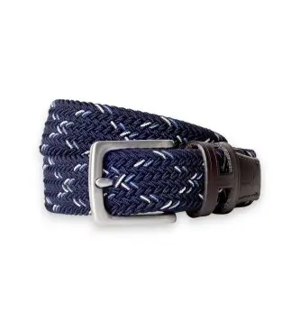 Hackett London per ragazzo HK0000010 Cintura X Weave blu marino, Casual, Poliestere, Navy, moda per bambini
