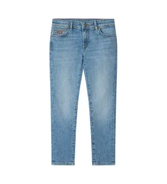 Hackett London per ragazzo HK210768 Jeans blu slim fit (13años= 157cm), Casual, Cotone, Denim, moda per bambini Azzurro