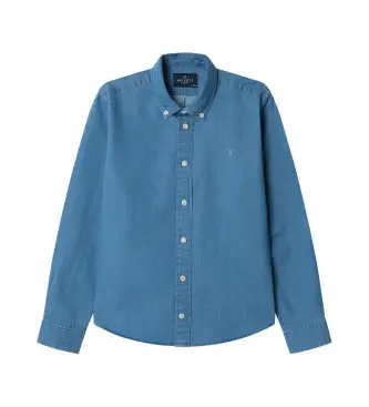 Hackett London per ragazzo HK301760 Camicia di jeans blu (3años= 97cm), Casual, Cotone, Denim, Manica lunga, moda per bambini