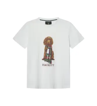 Hackett London per ragazzo HK5000015 Maglietta bianca di Harry (7Años= 122cm), Bianco, Casual, Cotone, Manica corta, moda per bambini