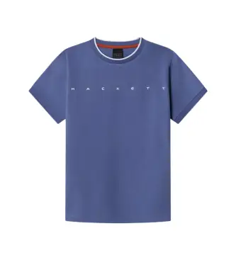 Hackett London per ragazzo HK5000034 Maglietta blu HS Essential (2 años = cm), Nero, moda per bambini