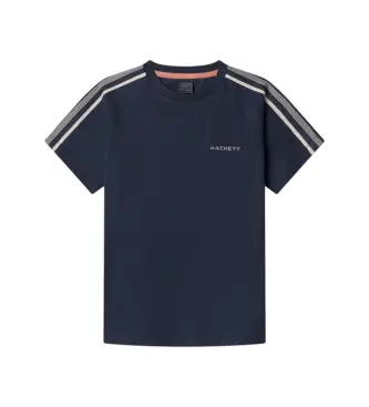 Hackett London per ragazzo HK5000037 Maglietta blu HS Tape (2 años = cm), Casual, Cotone, Manica corta, Navy, moda per bambini