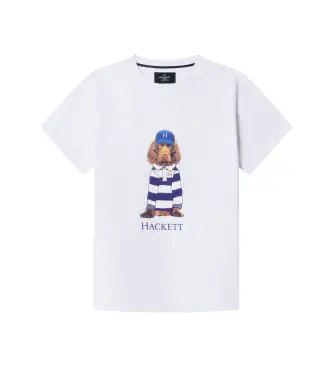 Hackett London per ragazzo HK5000038 Camicia bianca Heritage Harry (2 años = cm), Bianco, Casual, Cotone, Manica corta, moda per bambini