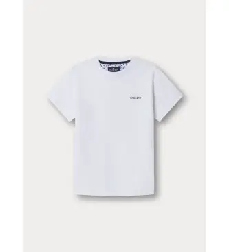 Hackett London per ragazzo HK5000044 Maglietta Swim Trim Island bianca (K05), Bianco, Casual, Cotone, Manica corta, moda per bambini