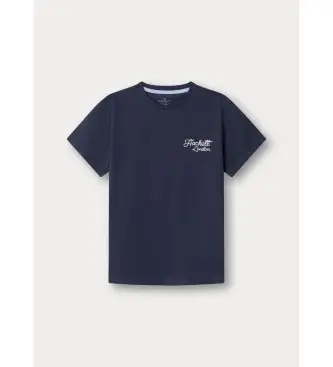 Hackett London per ragazzo HK5000046 Maglietta Sailing BK Boat Tee Navy (K02), Casual, Cotone, Manica corta, moda per bambini
