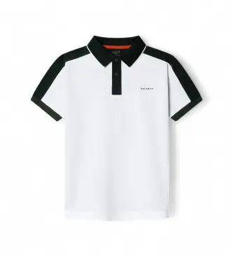 Hackett London per ragazzo HK5600033 Polo Members Col Block bianco (15Años= 170cm), Casual, Cotone, Manica corta, moda per bambini