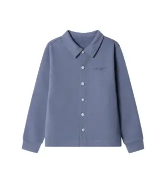 per ragazzo HK5800028 T-shirt blu interlock (15Años= 170cm), Casual, Cotone, Manica lunga, moda per bambini