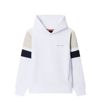 Hackett London per ragazzo HK5800039 Felpa bianca da resort (11Años= 146cm), Bianco, Casual, Cotone, moda per bambini
