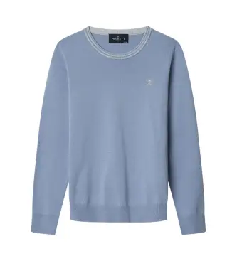 Hackett London per ragazzo HK700853 Maglia in cotone blu (5Años= 109cm), Casual, moda per bambini
