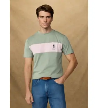Hackett London T-shirt Uomo Verde 4580829