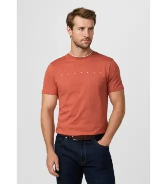 Hackett London T-shirt Uomo Arancione 4290688