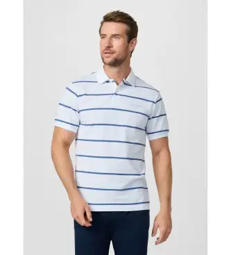 per uomo HM5600117 Polo bianca a righe HS (XL), Bianco, Sportivo, Cotone, Manica corta