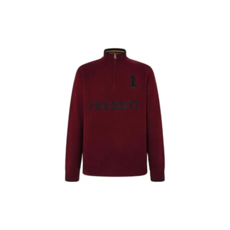 Hackett Pull a mezza zip HM703226 Rouge