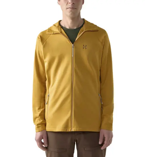HAGLOFS Korp Mid Hood - felpa in pile - uomo Yellow