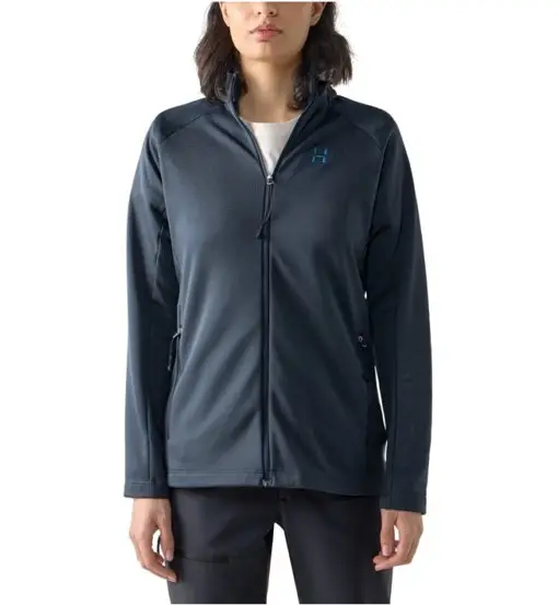 HAGLOFS Korp Mid W - felpa in pile - donna Blue