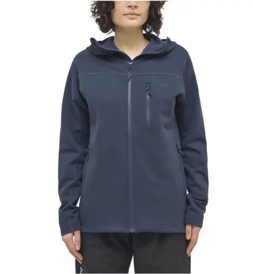 HAGLOFS Rosson Mid Hood W - felpa in pile - donna Blue