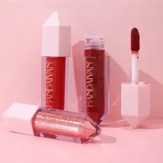 HANDAIYAN 6-Color Pearlescent & Matte Diamond Liquid Lipstick Set - 2 Types Set A (1 6g x 6pcs)