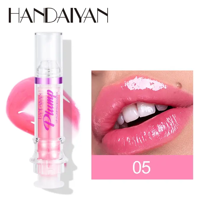 Lip Plumping Booster Sexy Plumper Glitter Rosso Nudo Rossetto Liquido Impermeabile Idrata Olio Lucidalabbra Trucco 05