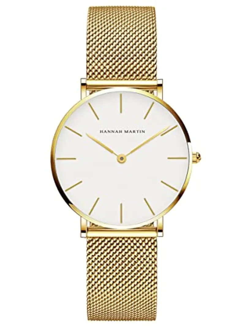 HANNAH MARTIN Orologio da Polso Donna Ultra Sottile Quarzo Acciaio Inossidabile