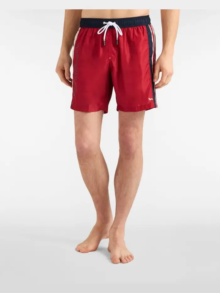 boxer mare uomo stampa logo rosso