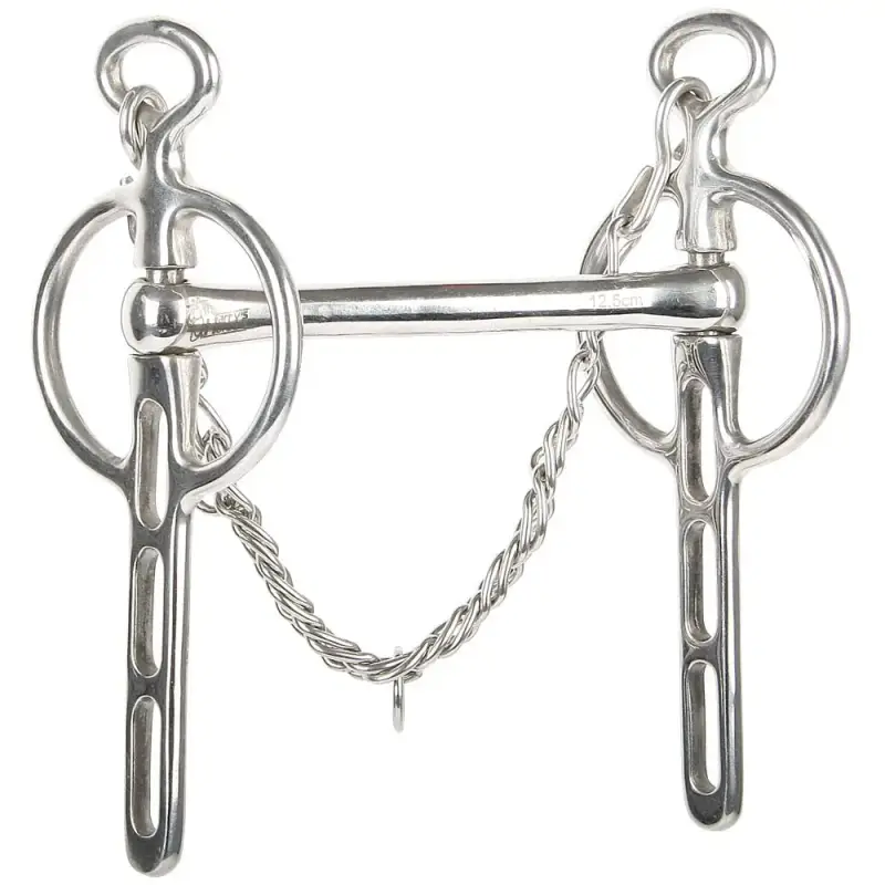 Harry s Horse Ganascia Liverpool pour cheval avec 3 passages de rênes 15 mm