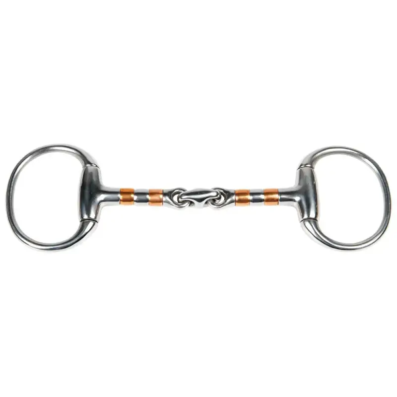 Harry s Horse Morso a oliva per cavalli a doppia rottura con rotelle