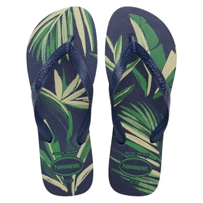 Havaianas Aloha, Infradito Da Uomo Comode, Resistenti Ed Estive, Suola Stampata A Foglie, Suola Antiscivolo