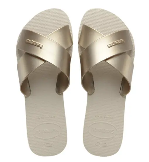 Havaianas Aqua Metallic - ciabatte - donna Beige