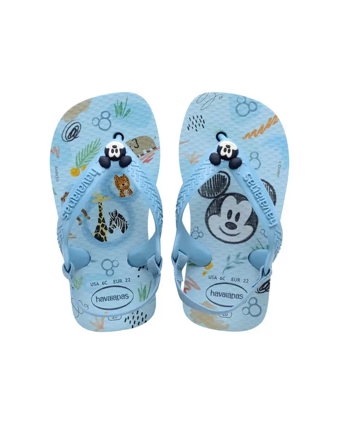 Havaianas Baby Disney Class azzurra con stampa topolino