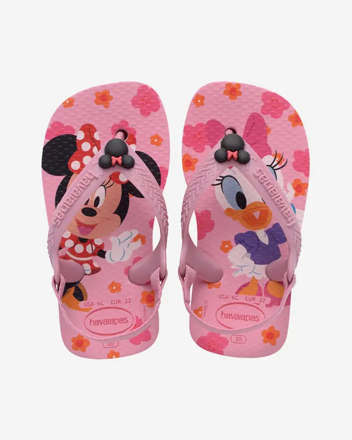 Havaianas Baby Disney Class rosa con stampa Minnie