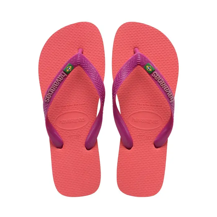 Brasil Logo Corallo - Infradito Mare Donna BRASIL - EUR Rosso