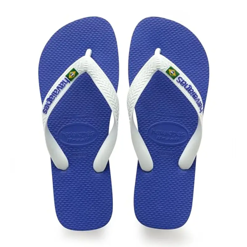 Havaianas Brasil Logo, Infradito Iconiche, Comode E Resistenti, Strisce con la Bandiera Del Brasile E Suola Antiscivolo Con Strisce