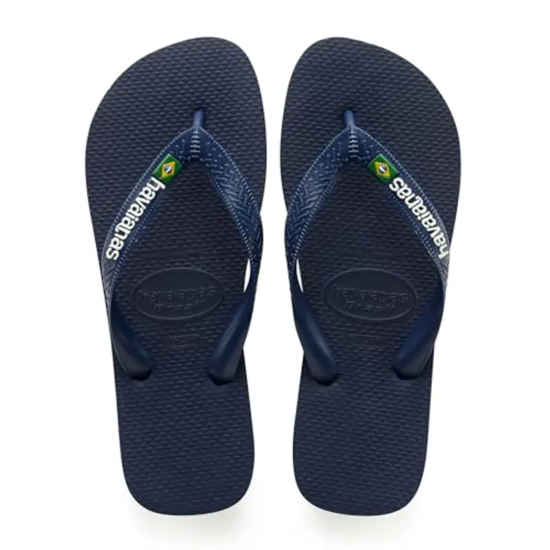 Havaianas Infradito Brasil Logo Unisex Navy Blue