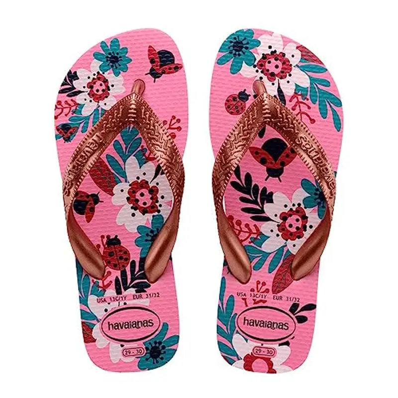 Havaianas Infradito Flop Flores Rosa Limonata Bambine Ragazze