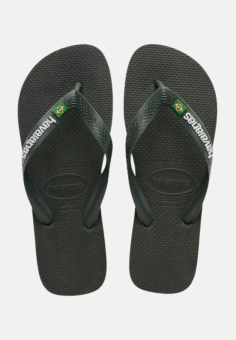 Havaianas Infradito Brasil verde per uomo e donna