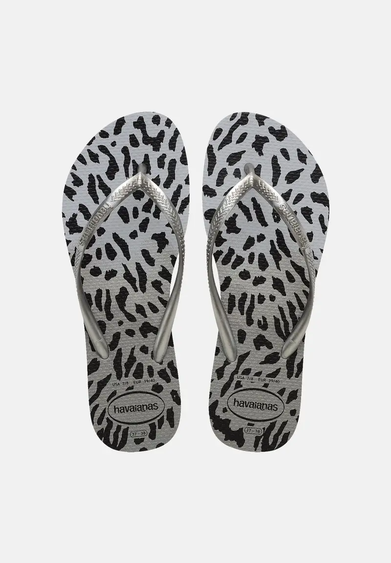 Havaianas Infradito Slim Animals grigi da donna