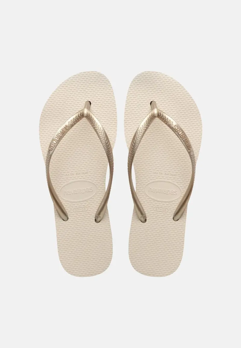 Havaianas Infradito Slim Flatform beige da donna