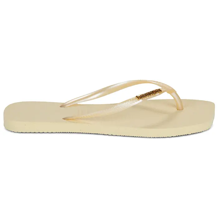Havaianas Infradito SLIM SQUARE LOGO METALLIC Beige