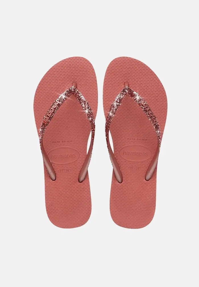 Havaianas Infradito Slim Glitter II terracotta da donna