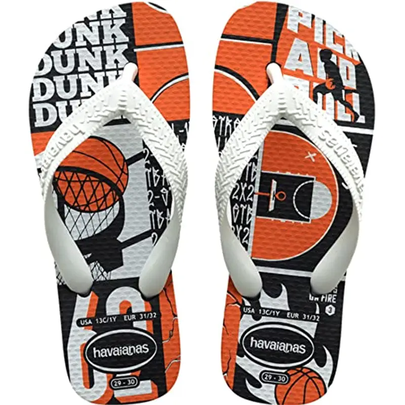 Havaianas Kids Athletic, Infradito Bambini e ragazzi, New Graphite/White, 31/32 EU