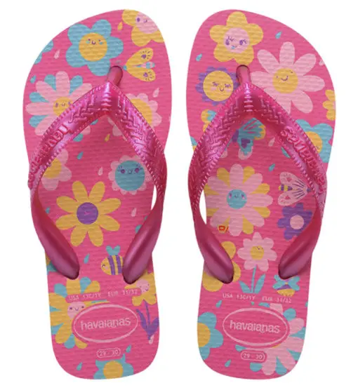 Havaianas Kids Flores - infradito - bambina Fuchsia