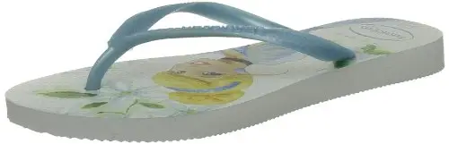 Havaianas Kids Slim Princess, Sandali, Ragazza, Bianco (White/Blue)