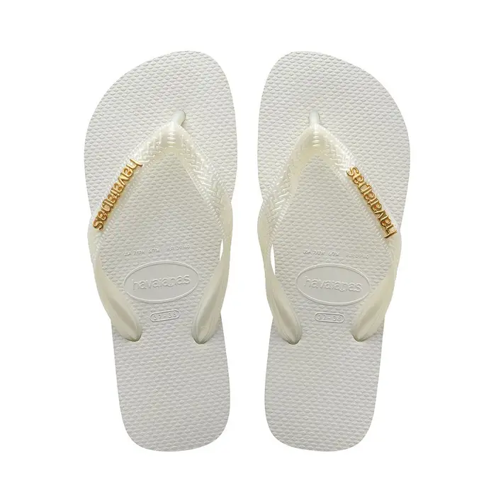 Logo Metallic Bianco - Infradito Mare Donna BRASIL - EUR